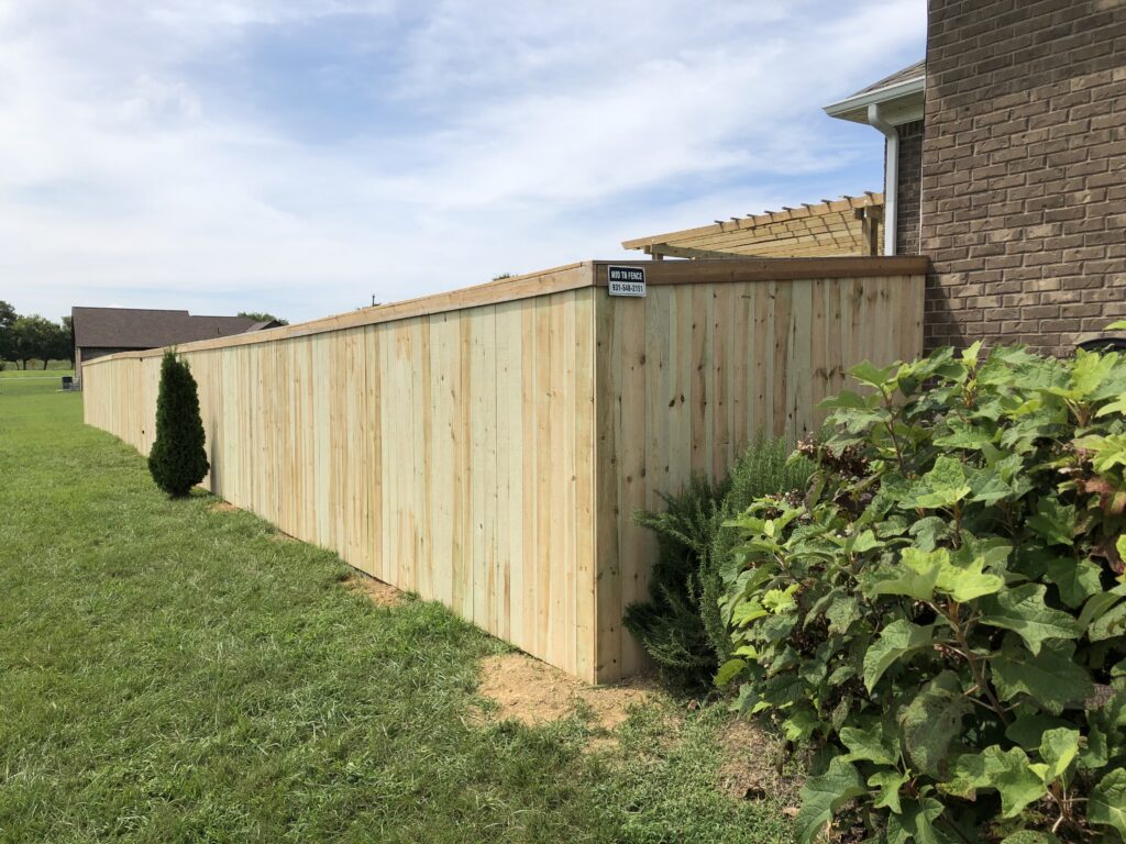 Privacy with Face Board and Cap Board